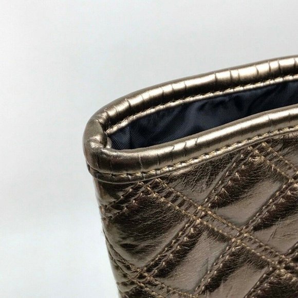AUTHENTIC UNUSED MARC JACOBS Quilted Tote (old model) Msize Tote Bag Bronze - Picture 6 of 8
